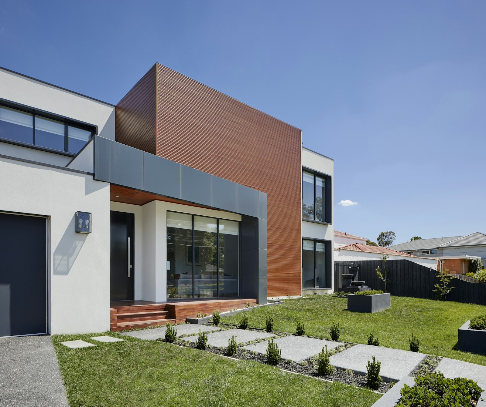 Striking modern house exterior